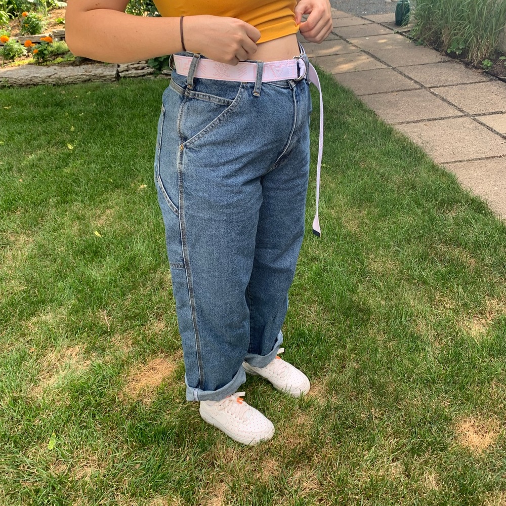 Cargo denim jeans
